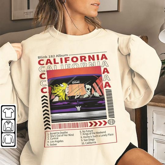 Discover B182 California Album Tracklist, Vintage B182, California Album Shirt