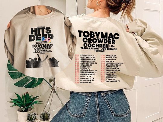 Discover TobyMac Hits Deep Tour 2023 Shirt, TobyMac Hits Deep Tour Dates  Sweatshirt, Toby McKeehan 2023