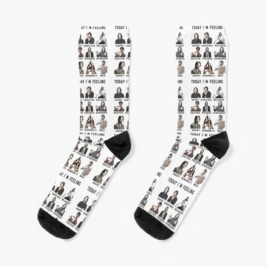 Discover John Wick - Funny Feelings - Keanu Reeves gift Socks