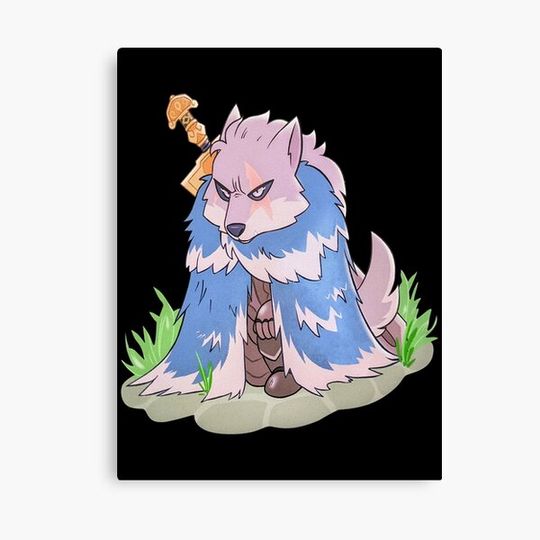Discover Blaidd the Half-Wolf Canvas