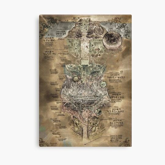 Discover Made in Abyss - The Abyss Map Canvas