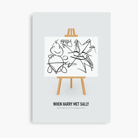 Discover When Harry Met Sally - Alternative Movie Poster Canvas