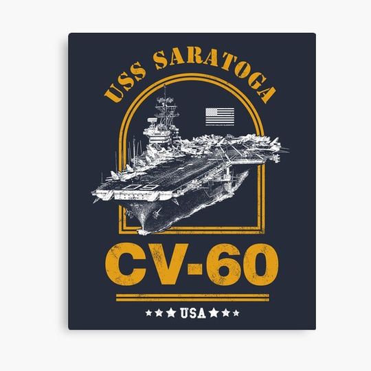 Discover CV-60 USS Saratoga Canvas
