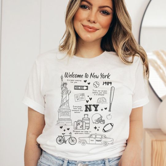 Discover Welcome To New York T-Shirt, 1989 Merch