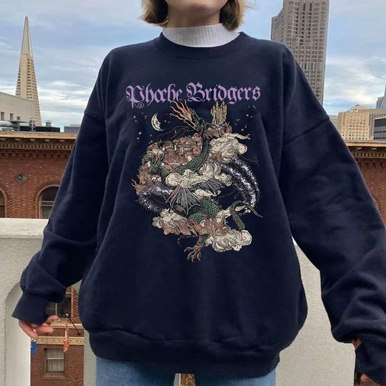 Discover Vintage 90s Phoebe Dragons Bridgers Shirt, Phoebe Bridgers Tour 2023 Vintage Sweatshirt
