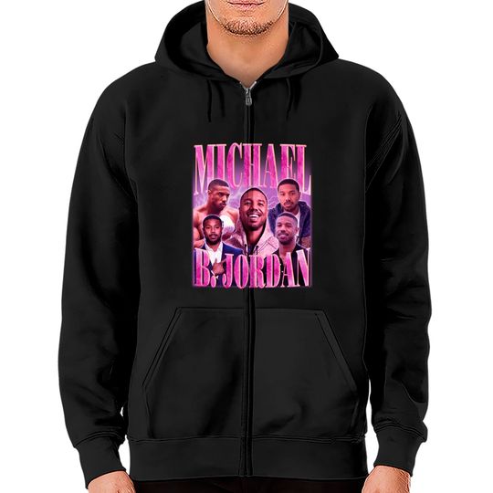 Discover MICHAEL B. JORDAN Zip Hoodies | Funny Michael Bakari Jordan American Actor Zip Hoodies