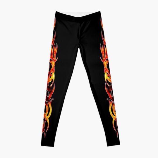 Discover Tattoo Flame Design Leggings Leggings