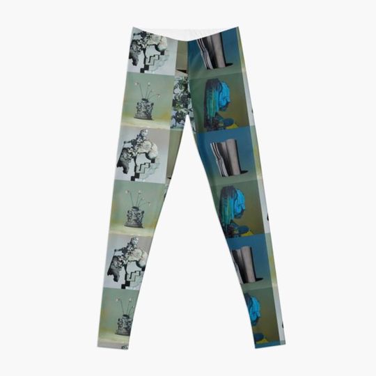 Discover Everywhere at the End of Time by the Caretaker Album Cover Art Collection by Ivan Seal Leggings