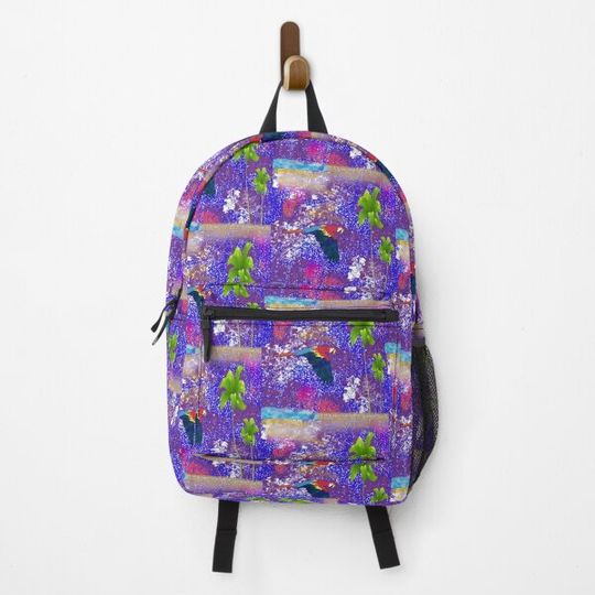Discover Colorful Scarlet Macaw Parrot Backpack