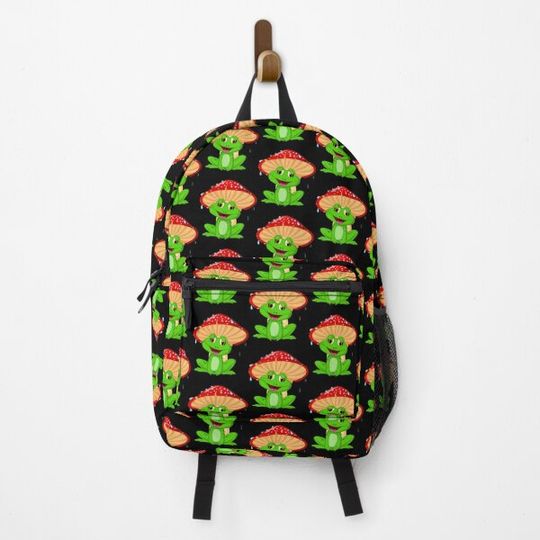 Discover FROG AND A MUSHROOM Backpack