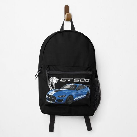 Discover GT500 Mustang shelby cobra velocity blue Backpack