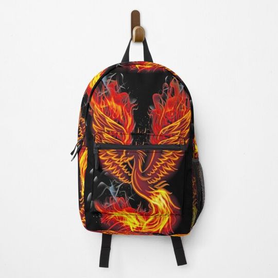 Discover PHOENIX BIRD • Things for personal use and gifts / Theme: Birds, Animals, Firebird, Reborn, Fantasy • Backpack