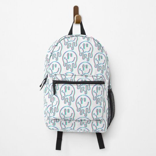 Discover Trippy Drippy Smiley Face Backpack