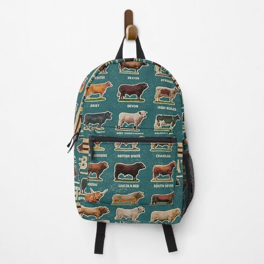 Discover Breeds Of Cattle funny animals Backpack