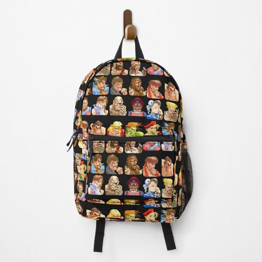 Discover Defeated Portraits Super Street Fighter Backpack