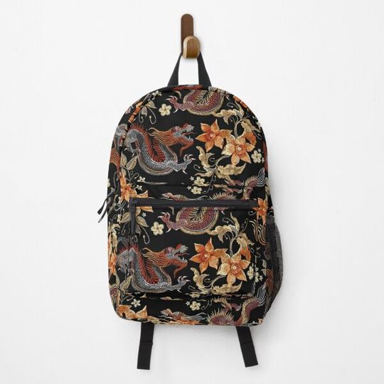 Discover Dragons and flowers Backpack