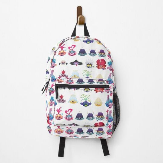 Discover trolls world tour emoji set Backpack