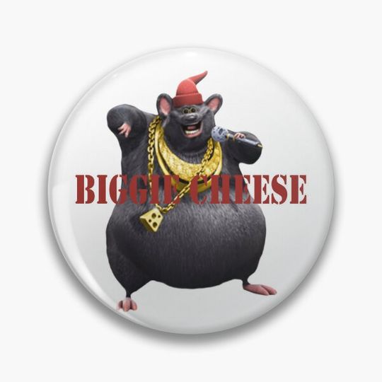Discover Biggie Cheese Mr. Boombastic, funny chees Pin Button