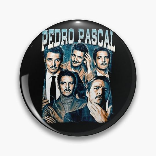 Discover I Love Timothee Chalamet Pedro Pascal Cursed Fan Collage Pin Button