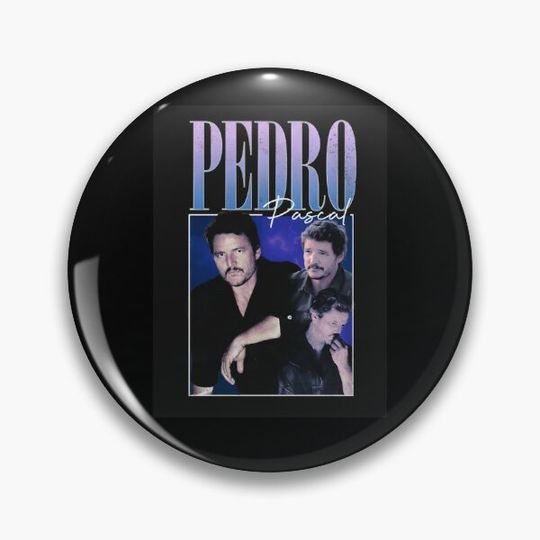 Discover I Love Timothee Chalamet Pedro Pascal Cursed Fan Collage Pin Button