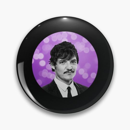 Discover I Love Timothee Chalamet Pedro Pascal Cursed Fan Collage Pin Button