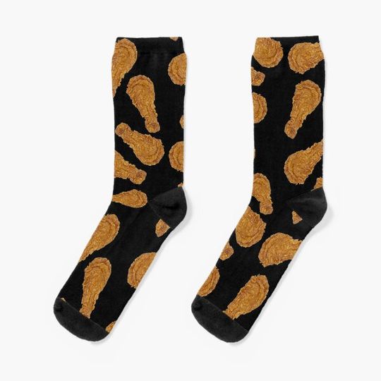 Discover Fried Chicken Pattern Socks