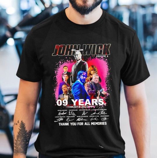 Discover John Wick 4 movie Shirt, Thank You 1962-2023 Tees, Keanu Reeves Shirt