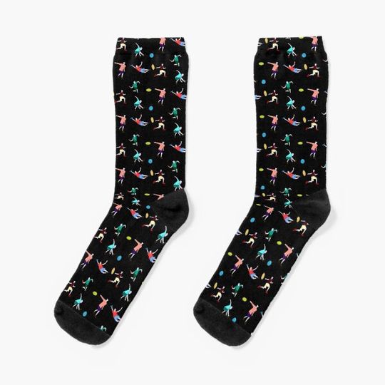 Discover Frisbee Discs Disc Player Motif Socks