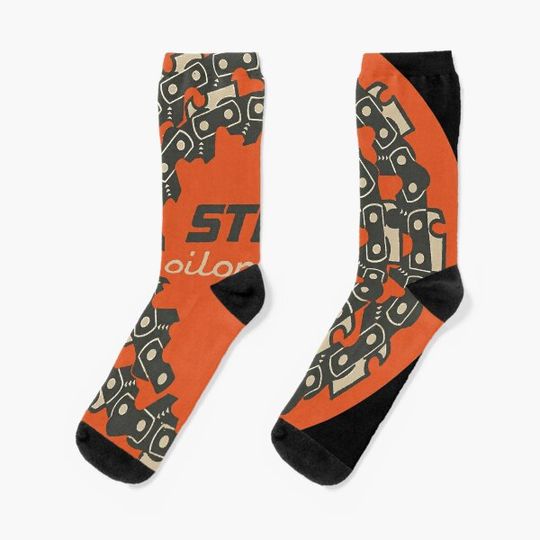 Discover Vintage American Chainsaw USA Socks