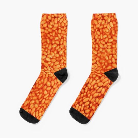Discover Beans In Things Pattern Socks