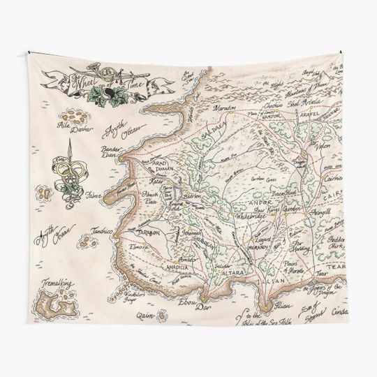 Discover wheel of time map Tapestry
