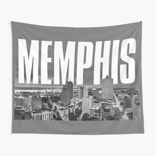 Discover Memphis Cityscape Tapestry
