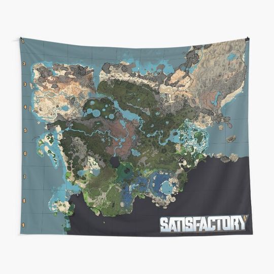 Discover Satisfactory Game - Map Tapestry