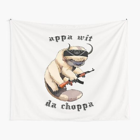 Discover Appa With A Choppa Tapestry Tapestry