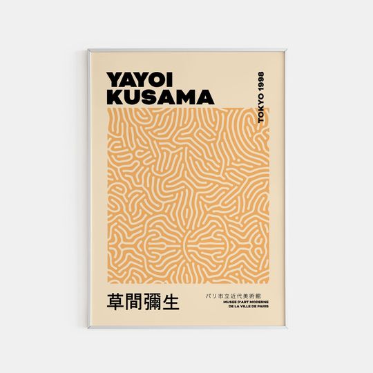 Discover Yayoi Kusama Art, Yayoi Kusama Exhibition, Japanese Art, Kusama Poster