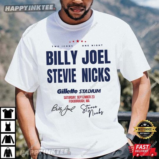 Discover Billy Joel Stevie Nicks 2023 Tour T-Shirt