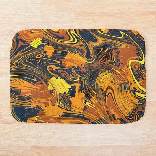 Discover Fall Colors Pattern Bath Mat