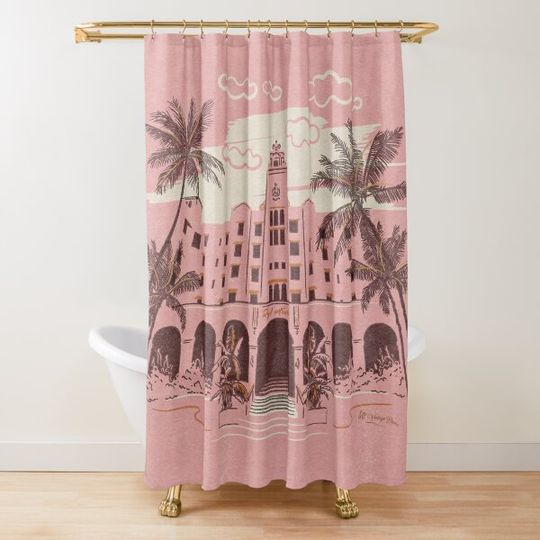 Discover Vintage Hawaiian Vacation Shower Curtain