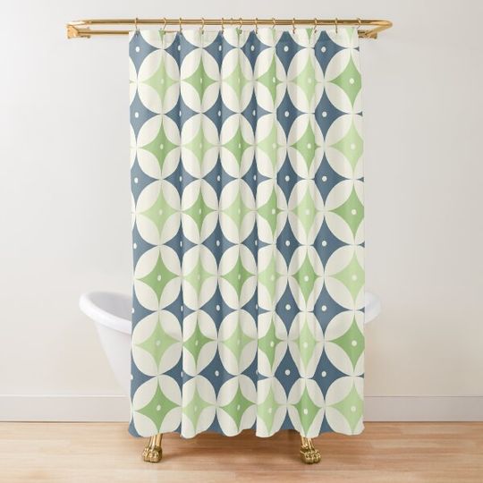 Discover Mid Century Modern MCM Dwell Shower Curtain