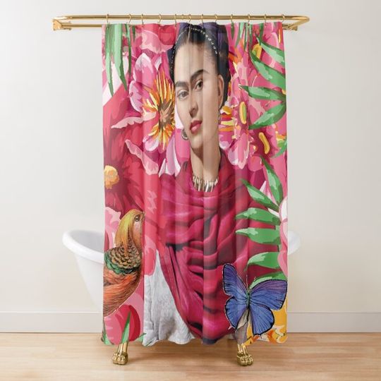 Discover Forever Frida Kahlo Shower Curtain