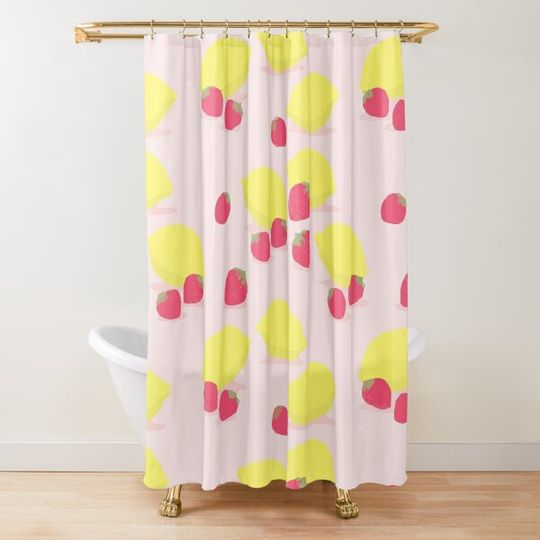 Discover Lemon and strawberries Shower Curtain