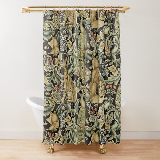 Discover William Morris forest fabric Shower Curtain