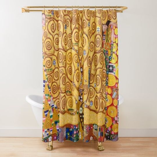 Discover Gustav Klimt - The tree of life Shower Curtain