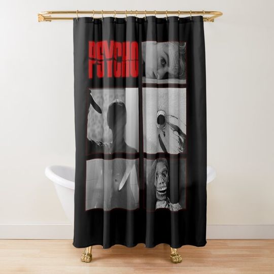 Discover Psycho Shower Curtain