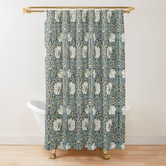 Discover Pimpernel William Morris Pattern Shower Curtain