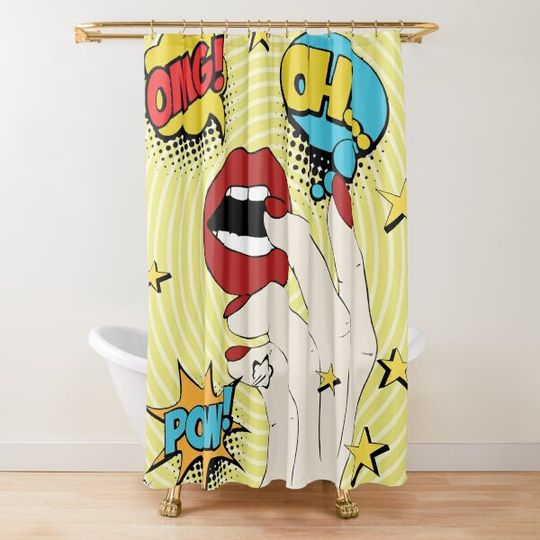 Discover Pop Art Shower Curtain