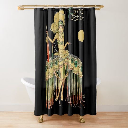 Discover PARA TODOS FLAPPER : Vintage 1926 Pinup Beauty Print Shower Curtain