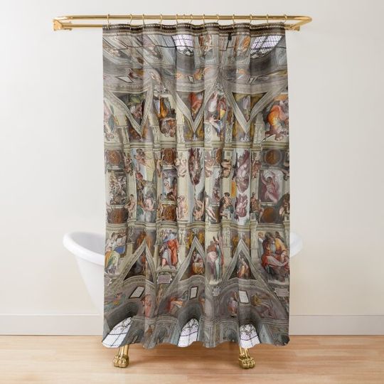 Discover Sistine chapel in the Vatican museum Shower Curtain