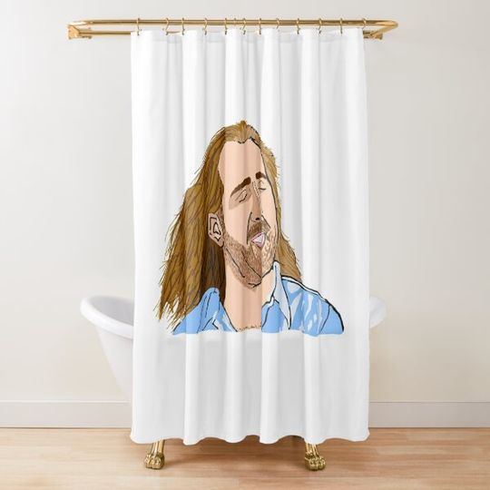 Discover Con air Nicolas Cage Breathing in fresh air Shower Curtain