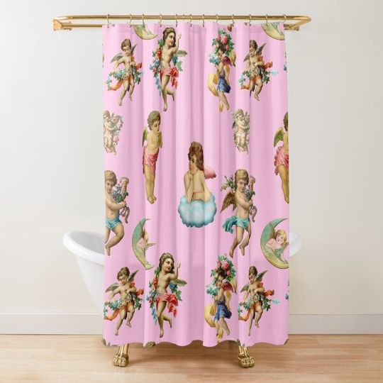 Discover angel cherub antique Shower Curtain